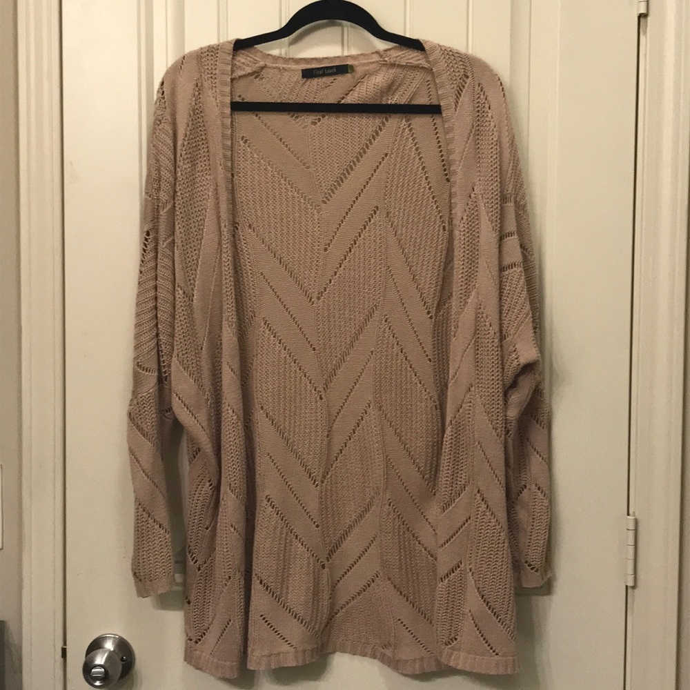 Brown/Tan Oversized Cardigan